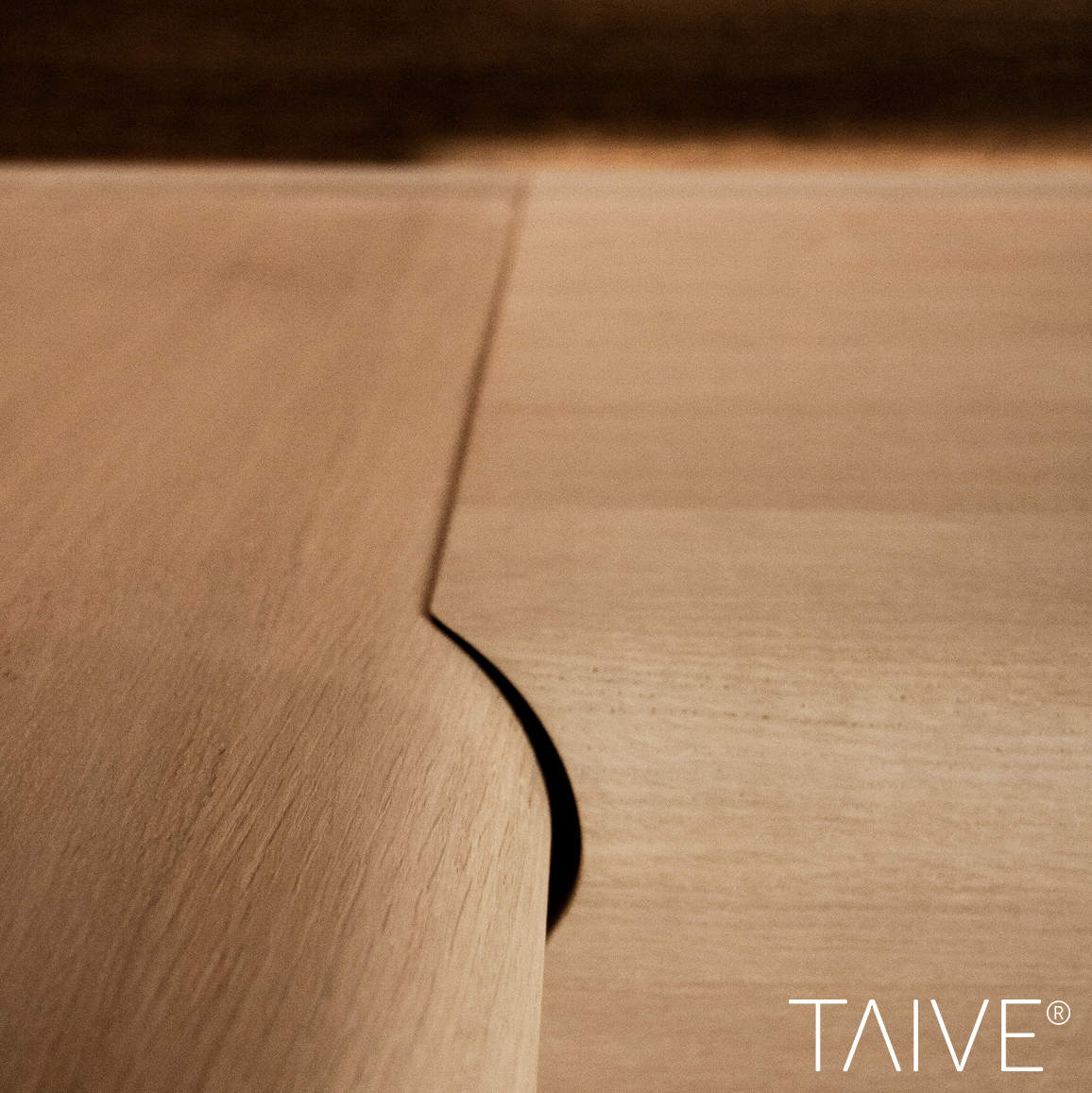 Taive-lauteiden kulma-rakenne lähikuvana.