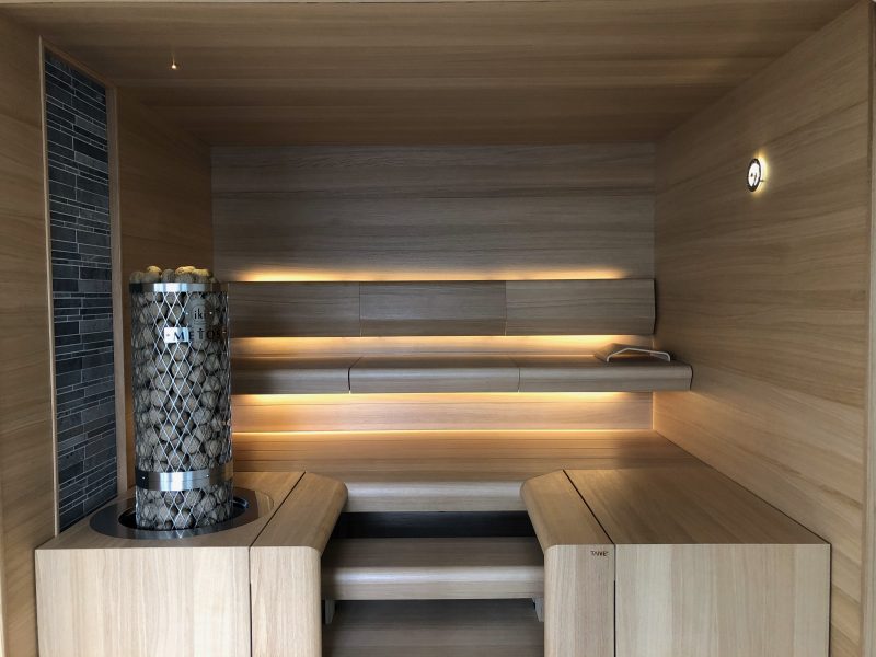 TAIVE-sauna valmiina edustamaan suomalaista saunakulttuuria. 